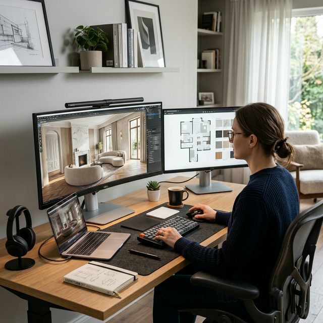 Blender iç mekan aydınlatma ayarları ve çalışma alanı detayları