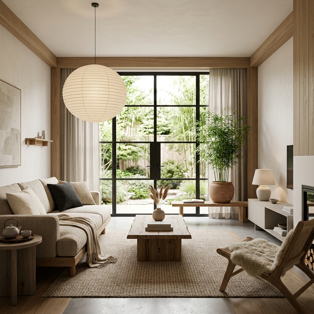 Japandi Interior Design Nedir? Hibrit Dekorasyonun Yükselişi - Mimari Render Blog Makalesi