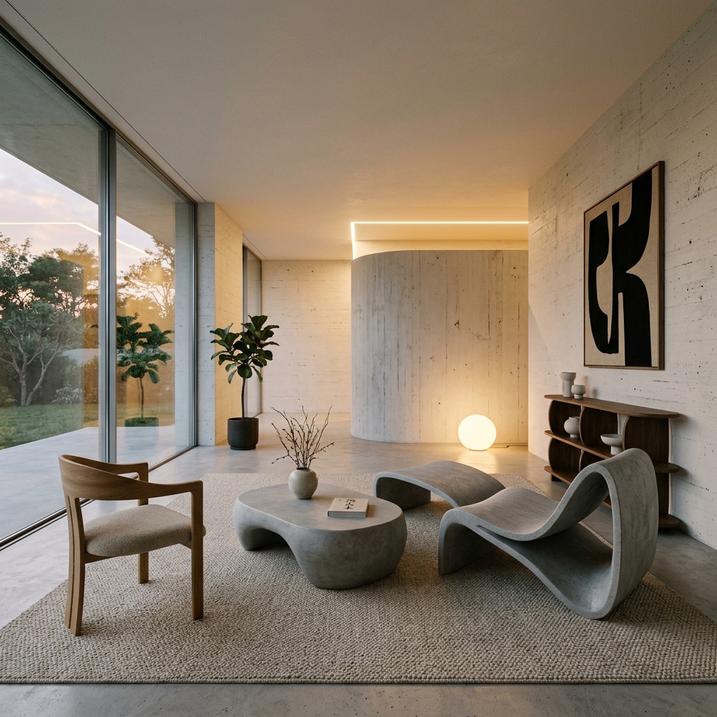 Teknoloji ve Minimalizm İç Mekan Render