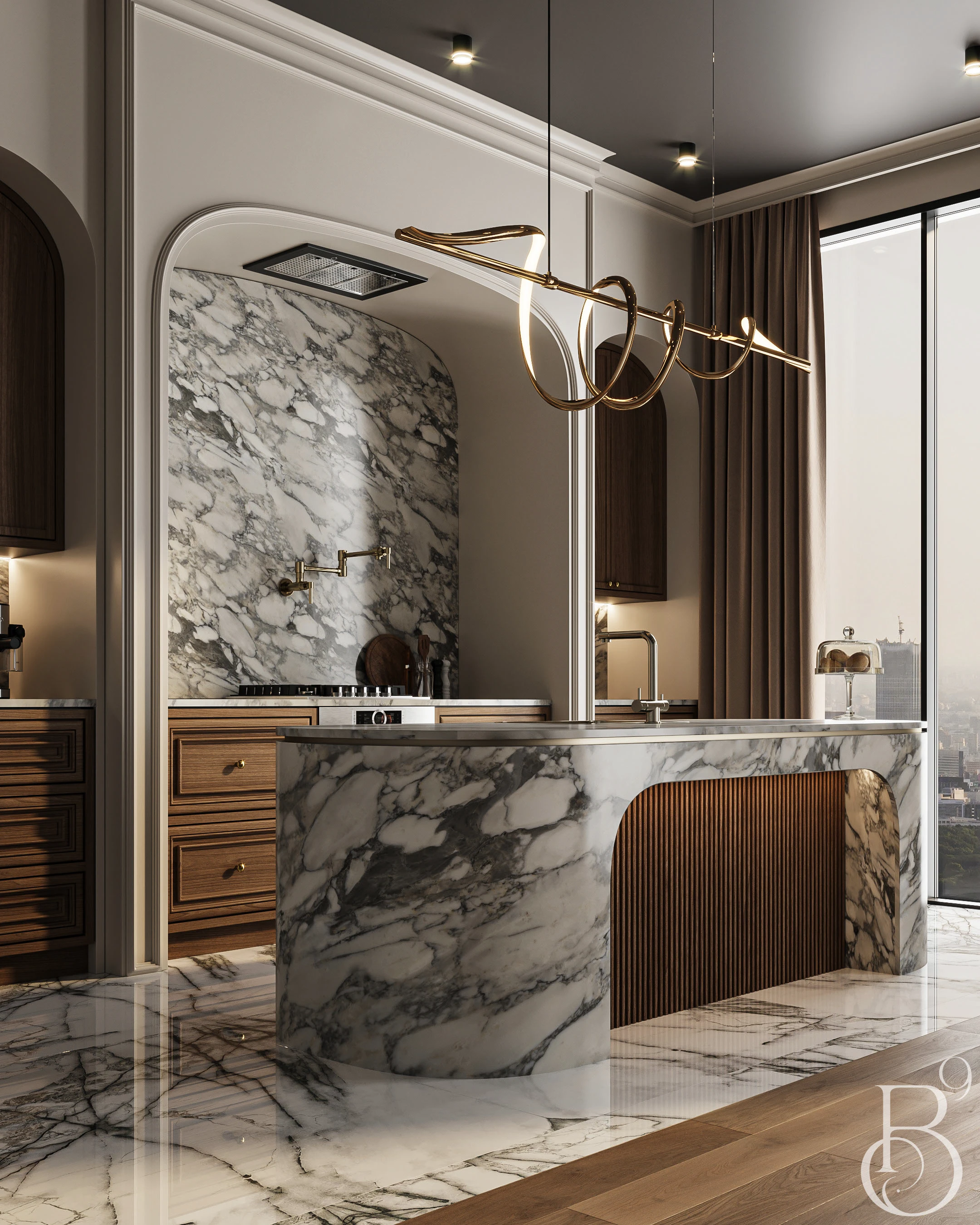 Kitchen Interior — Controlled Balance